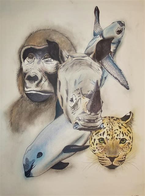 Endangered Drawing By Caitlin Mitchell Pixels