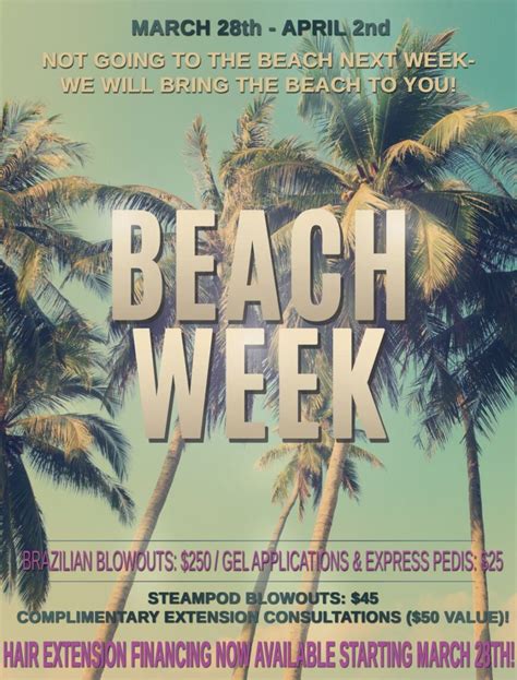 Beach Week 2022 Details Salon Rootz