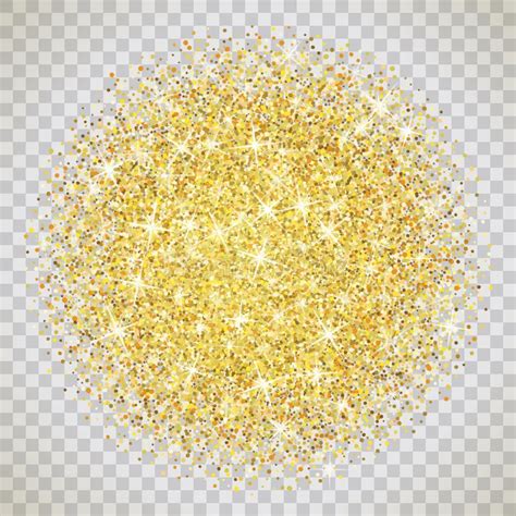 Gold Glitter Powder Shining Sparkles Burst On Vector Transparent