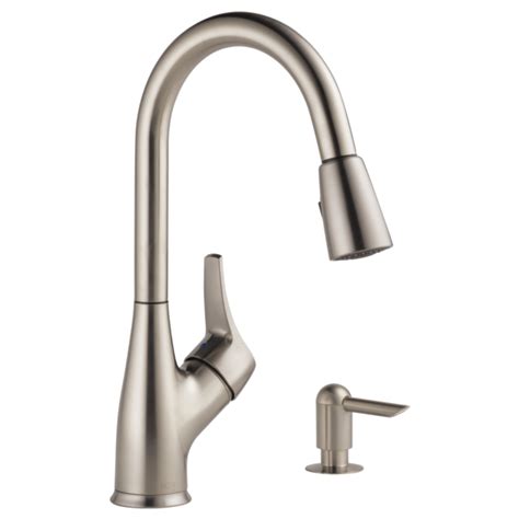 Get the latest deals from peerless faucet all with faster shipping and excellent customer services. P88121LF-SSSD-W - Single Handle Pull-Down Kitchen Faucet ...