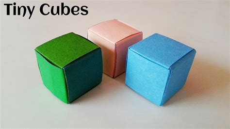Here's what you need to make your own cube handmade card. Modular Origami - Paper "Tiny little cute Cubes (Paneer ...