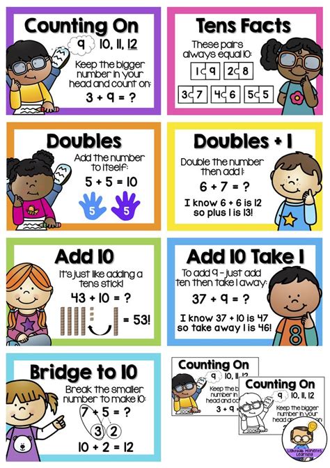 Addition Strategies Bundle Posters Games Activities And Worksheets Homeschool Math 1st