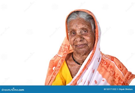 Portrait Of An Old Woman Senior Indian Woman Stock Photo Image Of Indian Elderly