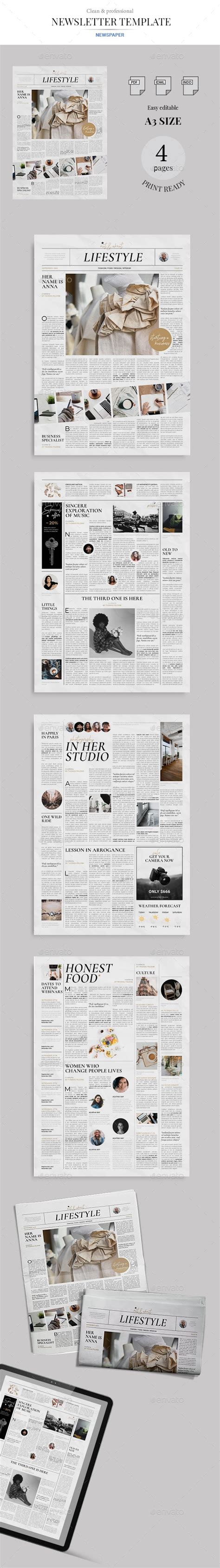 Lifestyle Newspaper By Graphicallab Graphicriver