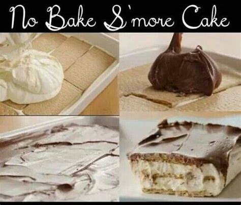 No Bake Smore Cake Delicious Smores Cake No Bake Cake Cupcake Recipes