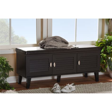Shoe storage benches provide a practical way to organize your favorite footwear. Wholesale Interiors Sheffield 3 Door Entryway Shoe Storage ...