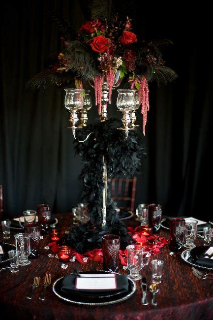 29 adorable steampunk wedding table settings. dramatic centerpiece/table setting www.tablescapesbydesign ...