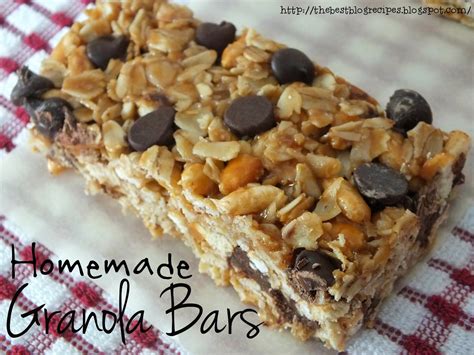 Substitute peanut or any nut butter for the brown. The Best Blog Recipes: No-Bake Homemade Granola Bars