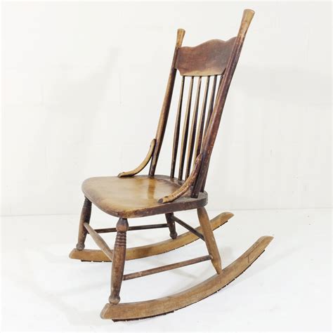 Old Fashioned Wooden Rocking Chairs