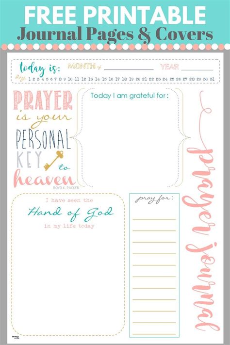 Printable Prayer Journal Pdf