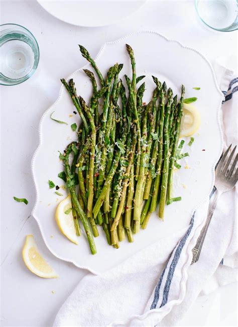 To prepare the asparagus, simply snap the ends to trim by bending each stalk gently about 2/3 of the way down the stalk. Simple roasted asparagus recipe (the perfect spring side ...