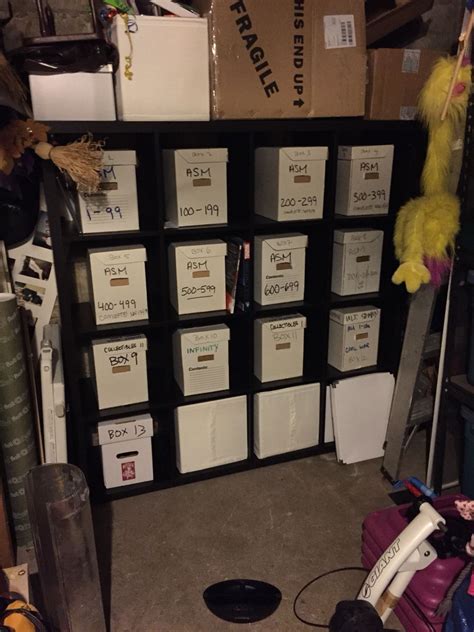 A 16 Box Ikea Inspired Comic Book Storage System Each Box Holds 100