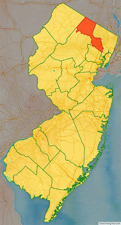 Map Of Passaic County New Jersey