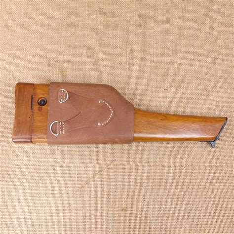 Mauser C96 Shoulder Stock W Leather Old Arms Of Idaho Llc