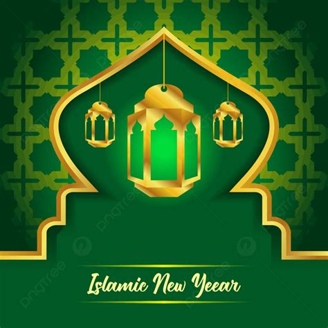 Latar Belakanglatar Belakang Tahun Baru Islam Dengan Lentera Emas Dan