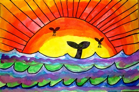 Art Explorium: Warm/Cool Sunsets