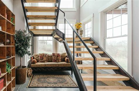 Floating Staircase Takes Advantage Of Natural Light Silent Rivers
