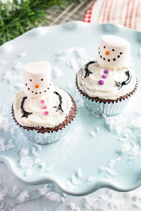 Snowman Cupcakes Little Sunny Kitchen