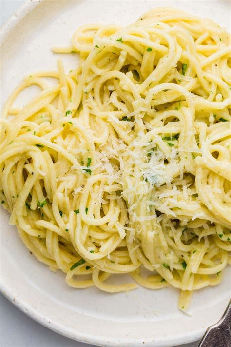 Plain Spaghetti Is Smothered In A Decadent Butter Garlic
