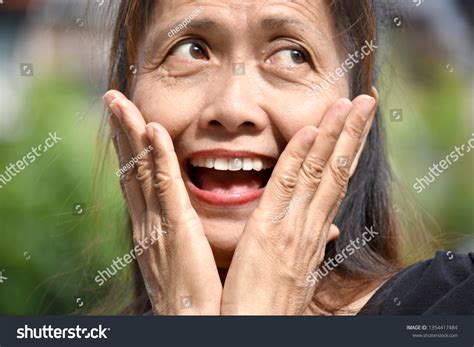 Surprised Senior Filipina Granny Stock Photo Shutterstock