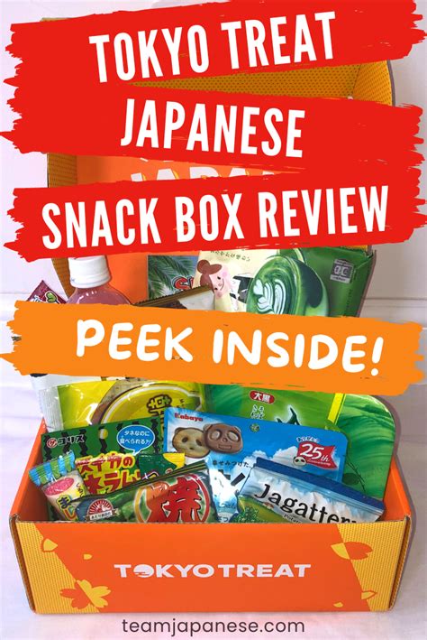 Tokyo Treat Box Review Team Japanese