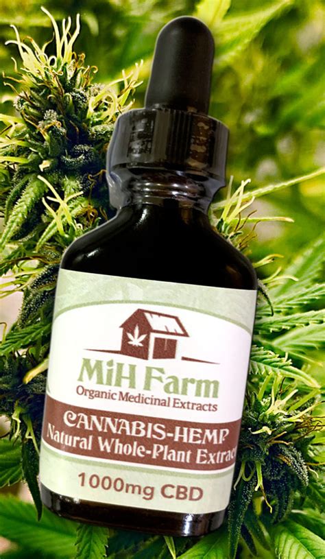 Oral Whole Plant Cannabis Hemp Extract With Cbd 1 Oz Dropper Bottle