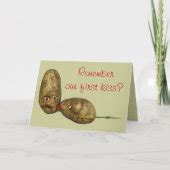 Valentines Day Greeting Card Cute Kissing Potatoes Zazzle