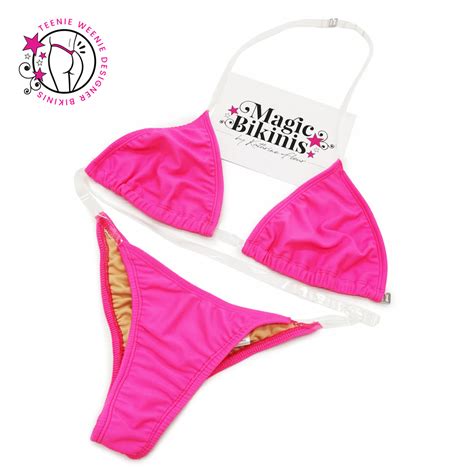Teenie Weenie Bikini No50 Hot Pink No Tan Lines Magic Bikinis The