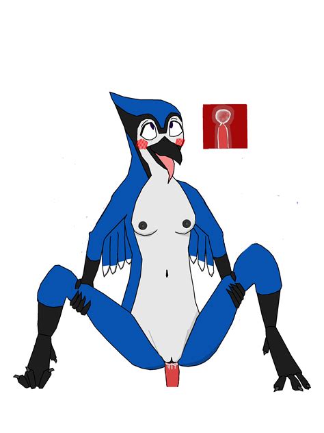 Rule 34 Anthro Avian Beak Bird Blue Jay Blush Breasts Corvid Cum Cum