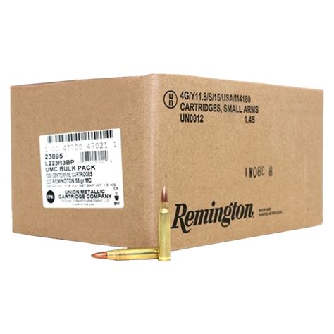 Remington Umc 223 Remington 55gr Fmj Rifle Ammo 1000 Rounds