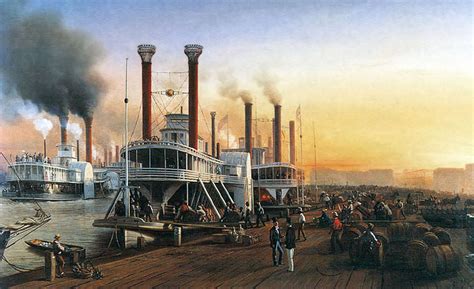 Mississippi River Steamboats At New Orleans 1853 Image Free Stock