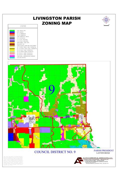 Livingston Parish Counci District 9 Zoning Map