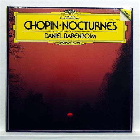 Chopin Nocturnes By Daniel Barenboim Double Lp Gatefold With