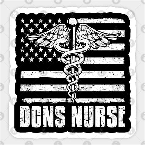 dons nurse american flag nurse american flag sticker teepublic