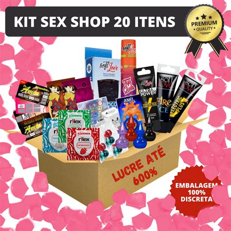 Kit 20 Itens Sex Shop Premium Gel Beijável Dado Excitante Vibrador