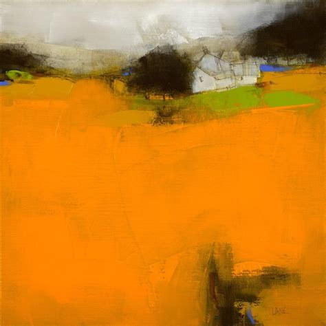 Orange Abstract Landscape Art Abstract Landscape