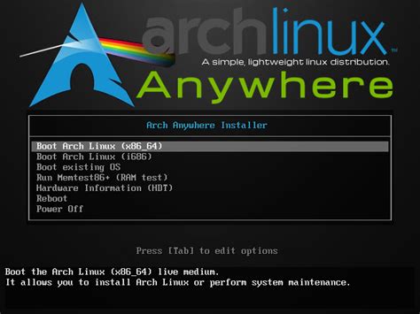 Installing Arch Linux Using Arch Anywhere Part 1 Davoud Teimouri
