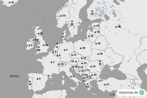 Blinde Karte Von Egli Landkarte Für Europa