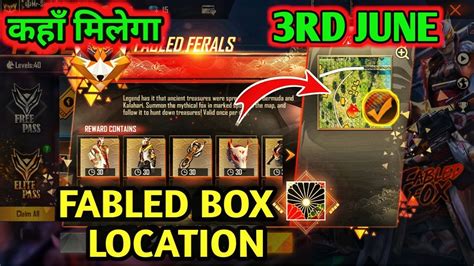 They were tricked into an experiment during this journey and kept confined in a lab for a mutation program. 3RD JUNE FABLED TREASURE BOX LOCATION Free FIRE | Free ...