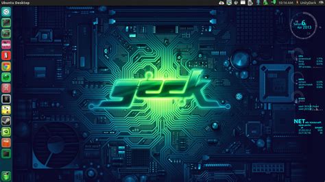 Geek Wallpaper With Links And Conky By Speedracker On Deviantart