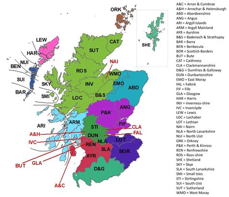 Srms Regions Scottish Raptor Monitoring Scheme