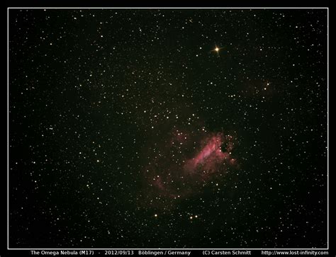 Astrophotography The Omega Nebula M17 Lost Infinity