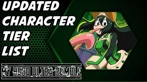 Updated Character Tier List My Hero Ultra Rumble YouTube