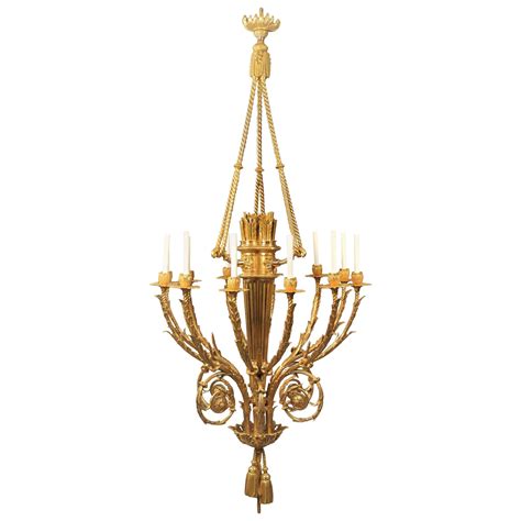 Exceptional Gilded Bronze Chandelier For Sale At Stdibs