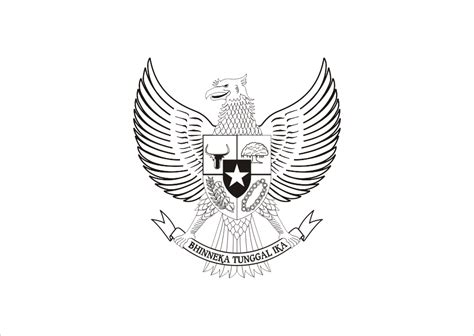 Garuda pancasila adalah burung yang dikenal dengan mitologi kuno dalam sejarah nusantara (indonesia), gunung dewa wisnu, yang berwujud elang elang. Logo Garuda Pancasila Hitam Putih Vector - Free Logo ...