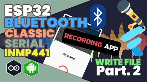 Esp32 Bluetooth Classic Flutter Realtime Audio Recorder🗣️🎙️ft