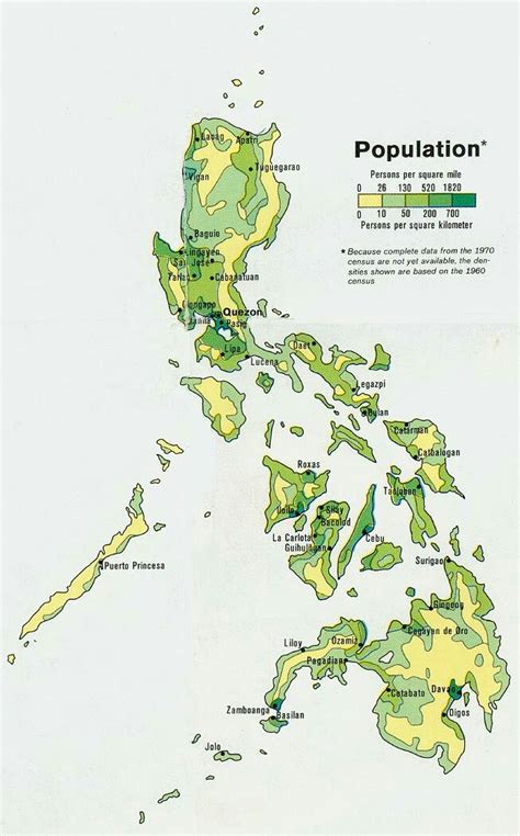 Philippines Population Map Philippine Map Visayas Mindanao Quezon