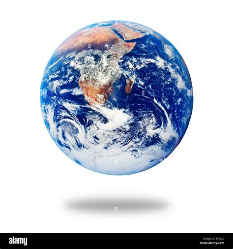Planeta Tierra Aislado Sobre Fondo Blanco Fotografía De Stock Alamy