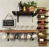 Pictures of Wall Shelf Wine Glass Holder