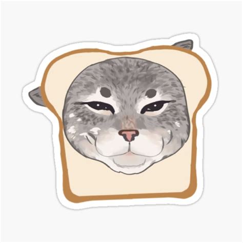 Bread Cat Sticker By Ivyfox1 Redbubble